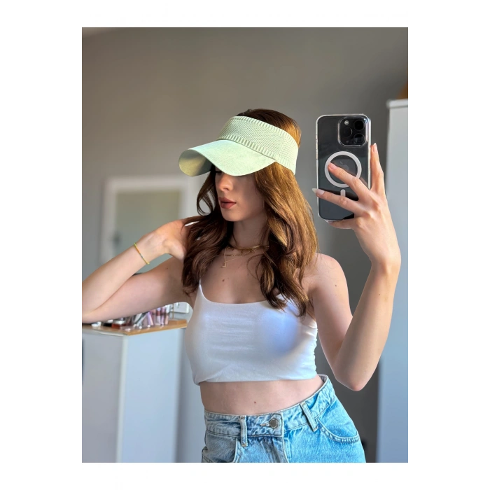 TRİKO Kadın / Erkek Vizör Uv Koruyucu Şapka