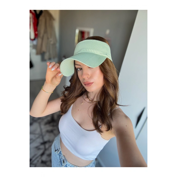 TRİKO Kadın / Erkek Vizör Uv Koruyucu Şapka