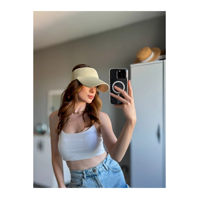 TRİKO Kadın / Erkek Vizör Uv Koruyucu Şapka