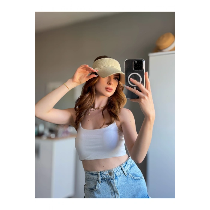 TRİKO Kadın / Erkek Vizör Uv Koruyucu Şapka