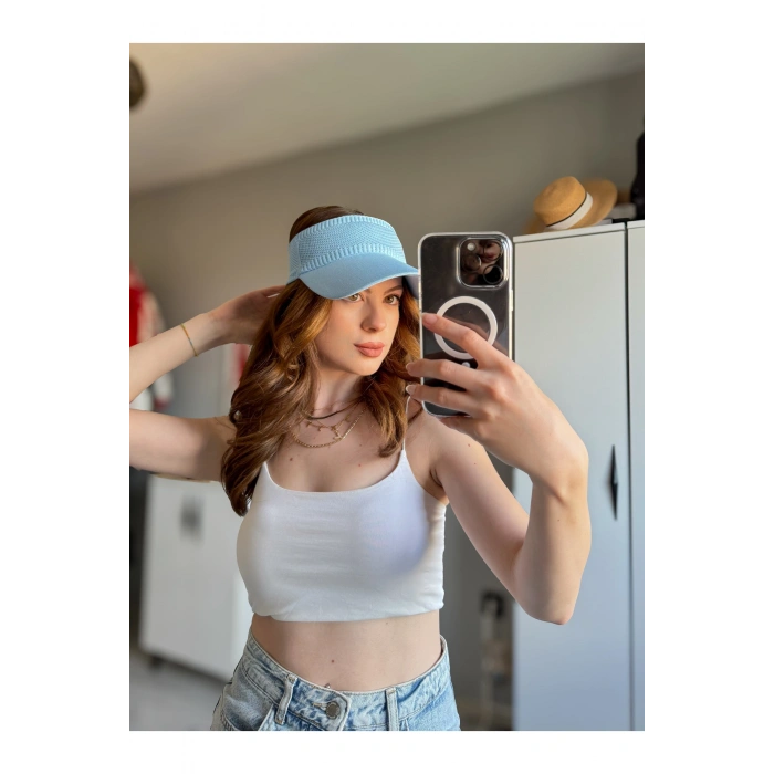 TRİKO Kadın / Erkek Vizör Uv Koruyucu Şapka