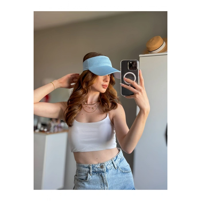 TRİKO Kadın / Erkek Vizör Uv Koruyucu Şapka