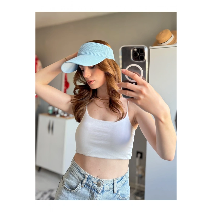TRİKO Kadın / Erkek Vizör Uv Koruyucu Şapka