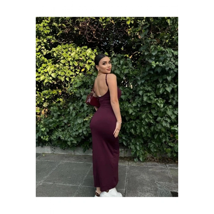 İsabella Kadın Uzun Ayarlanır Askılı Elbise