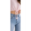Pudra Bağlamalı Crop Bluz