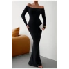 Vücuda Oturan Kadın- Maxi Uzun Elbise -Mevsimlik- Tam Kalıp-Balık Elbise-