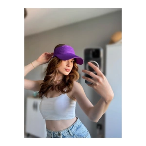 TRİKO Kadın / Erkek Vizör Uv Koruyucu Şapka