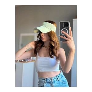 TRİKO Kadın / Erkek Vizör Uv Koruyucu Şapka