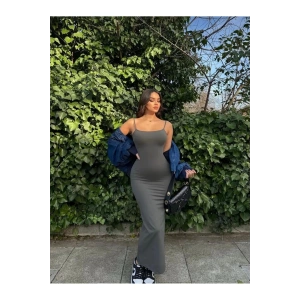 İsabella Kadın Uzun Ayarlanır Askılı Elbise