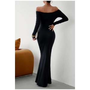 Vücuda Oturan Kadın- Maxi Uzun Elbise -Mevsimlik- Tam Kalıp-Balık Elbise-