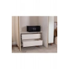 İtra 3 Kapaklı Gardırop – Krem Gövde, Krem Lake, Aynalı Kapak