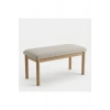 Nuu Minimal Sırtsız Bench Ahşap ayak, Sırtsız, Bukle Kumaş