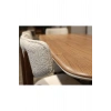 Nova 6 Kişilik Yemek Masası Takımı 6 Sandalye 1 Masa 200x100, %100 El Yapımı Sıvama MDF