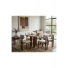 Nova 6 Kişilik Yemek Masası Takımı 6 Sandalye 1 Masa 200x100, %100 El Yapımı Sıvama MDF