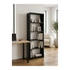 5 Raflı Kitaplık %100 MDF - Siyah