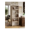 5 Raflı Kitaplık %100 MDF - Traverten Model