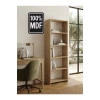 5 Raflı Kitaplık %100 MDF - Safir Meşe