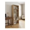 5 Raflı Kitaplık %100 MDF - Safir Meşe