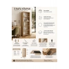 5 Raflı Kitaplık %100 MDF - Safir Meşe