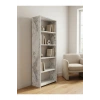 5 Raflı Kitaplık %100 MDF - Frezia Mermer Desen
