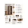5 Raflı Kitaplık %100 MDF - Venezia Ceviz