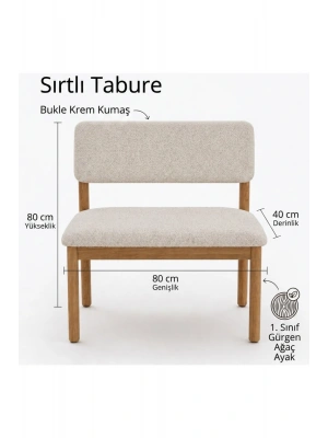 Nuu Minimal Sırtlı Bench