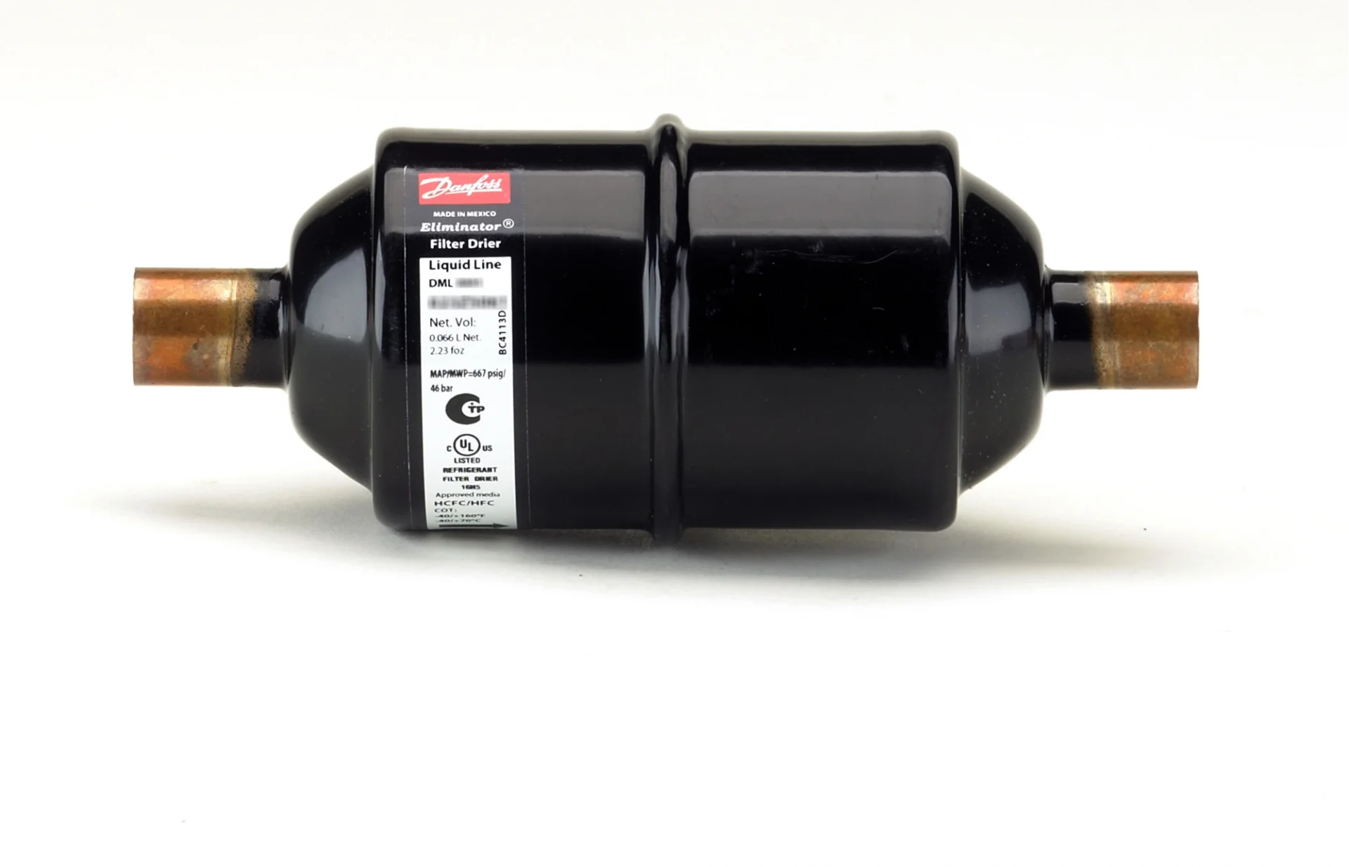 Danfoss 023Z5072 DML 085S Solder Filter Drier 5/8"