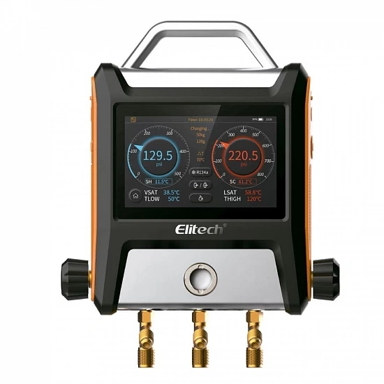 Elitech MS-2000 Dijital Manifold ( 150 Cm Hortum Dahil  ) / Renkli Ekran