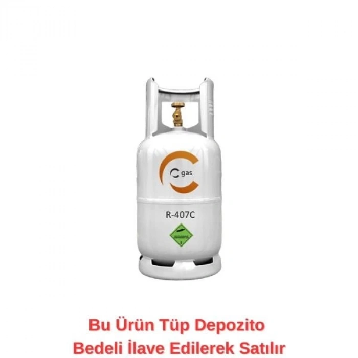 C-Gas R-407C 10 KG Doldurulabilir Tüplü Soğutucu Gaz