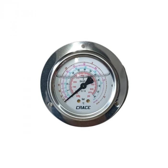 Crace RING-63-K1-16-01 Alçak Bas. Ark.Çık. Flanşlı Glis. Manometre R-22/R-134A/R-404A