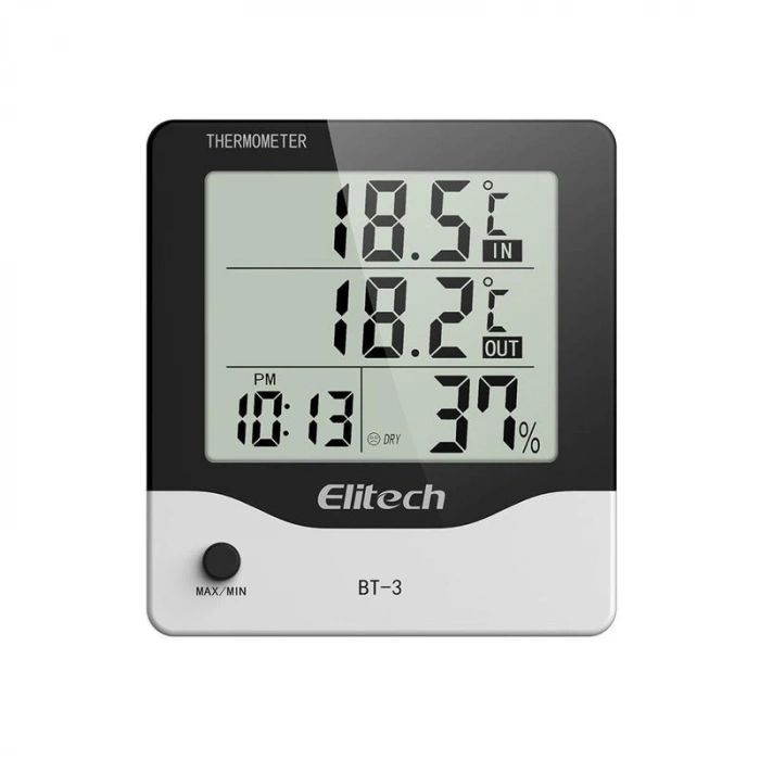 Elitech BT-3 Termometre Higrometre İç Dış Nem Ölçer Cihazı