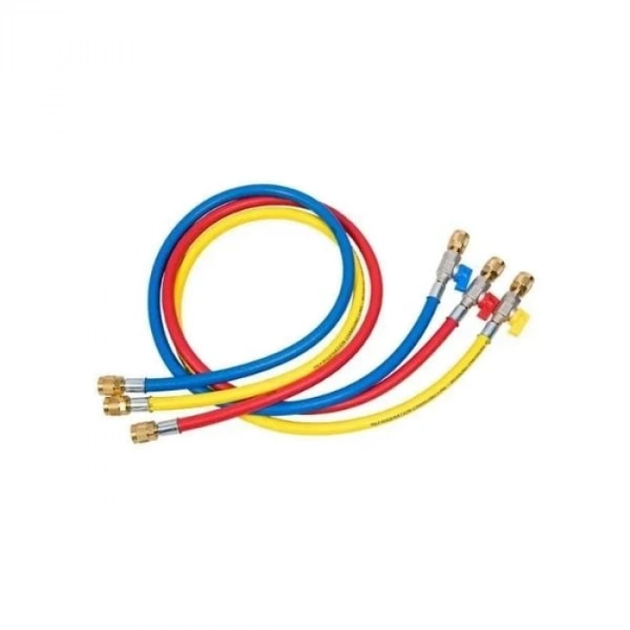 Errecom TBK344 2MT 1/4 M14 Vana Bağlantı 3lü Hortum R-22 R-404A R-134A R-407C