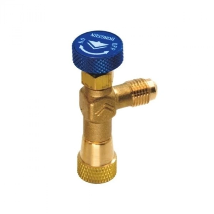 Hongsen HS-1222 Gas Flow Control Valve 1/4 R22 / R404 / R407 With Hand Protection