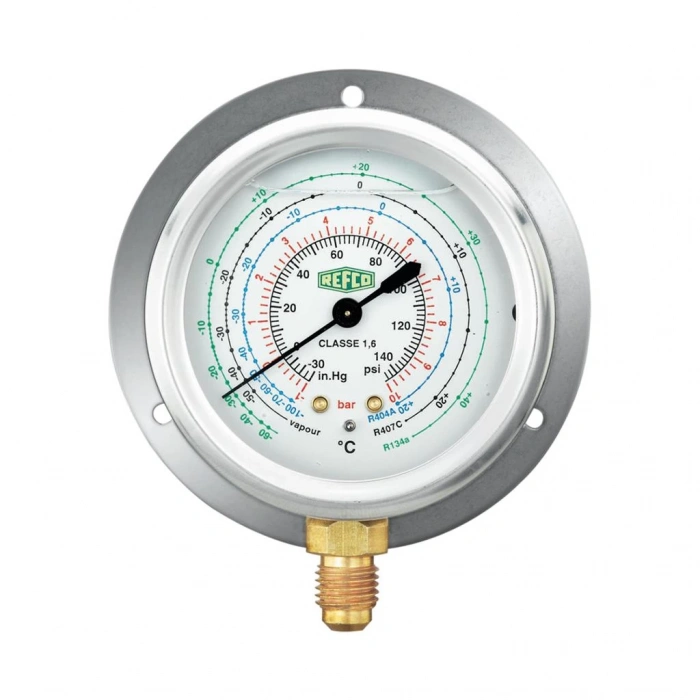 Refco MR-206-DS-R22 Alçak Basınç Alttan Bağlantılı Manometre No:7196101