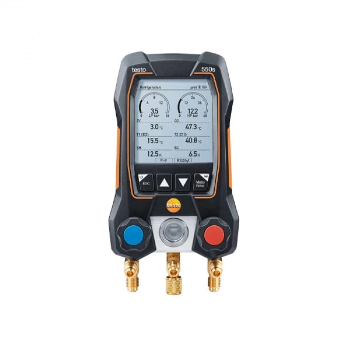 Testo Dijital Manifold 550S 0564-5502 ( Hortum Hariçtir )