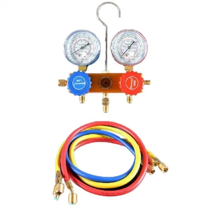 Unico Manifold Seti CH-6285   R134/R404A/R407C/R410A Ø80 60 CM Hortum