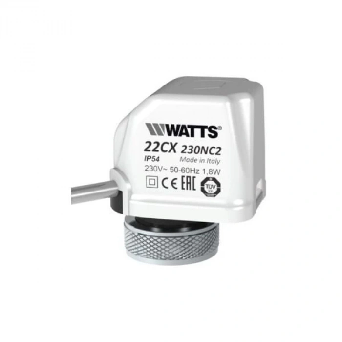 Watts Actuator WT22CX230NC2 FCU Vana Mot Elektrotermik 230V On/Off NC 140N