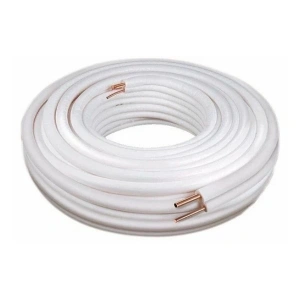 Insulated Pipe White Double 1/40.80 + 3/80.80 9 MM ( Vrv ) 25.03.005