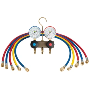 Refco APEX-6-DS-R410A Manifold Seti 3 Şarj Hortumlu 90 Cm No:4686781