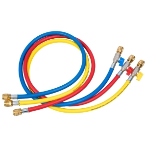 Refco CA-CCL-60-1/2-20UNF No:4682519 50 cm 3lü Şarj Hortum Seti Vanalı