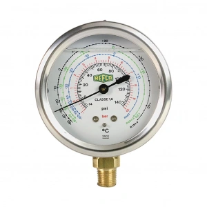 Refco MR-302-DS-R22 Yüksek Basınç Alttan Bağlantılı Manometre No:7413020