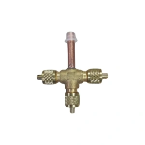 Thermotrick 7/16-20UNF, With Copper Tube(1/4,30 MM) Üçlü Şarj Valfi istavroz