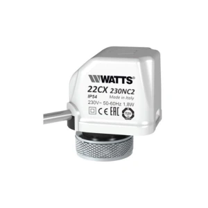 Watts Actuator WT22CX230NC2 FCU Vana Mot Elektrotermik 230V On/Off NC 140N
