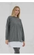 Gömlek Detaylı Çizgili Sweatshirt
