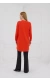 Kolları Çakma Taşlı Önü Cepli Sweatshirt Orange
