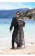 Leopar Detaylı Siyah Pareo