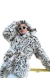 Leopar Peluş Kapişonlu Mont