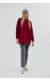 Taş Detaylı Parçalı Sweatshirt Bordo