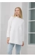 Taş Detaylı Parçalı Sweatshirt Ekru