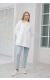 Taş Detaylı Parçalı Sweatshirt Ekru